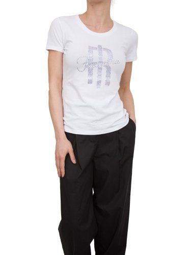 Жіноча футболка FRACOMINA SLIM LOGO T-SHIRT WHITE BIANCO