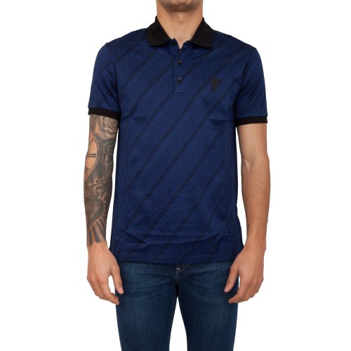 Чоловіче поло VERSACE COLLECTION POLO BLU