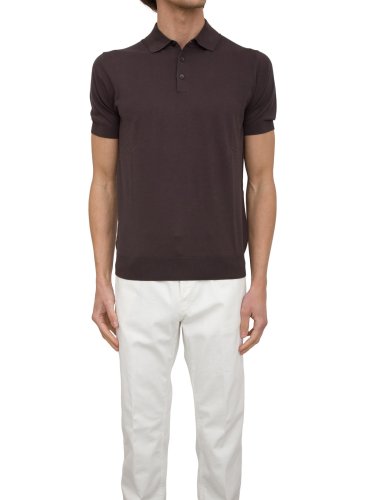 Мужское поло PAOLO PECORA Maglia A Polo MARRONE