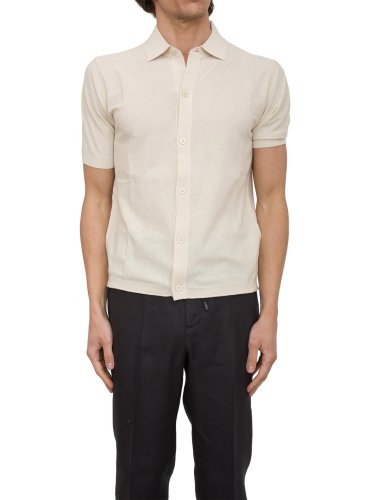 Мужской кардиган PAOLO PECORA Camicia Maglia PANNA