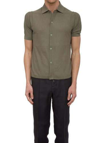Мужской кардиган PAOLO PECORA Camicia Maglia VERDE