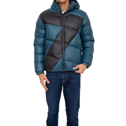 Чоловіча куртка EA7 EMPORIO ARMANI DOWN JACKET BLU