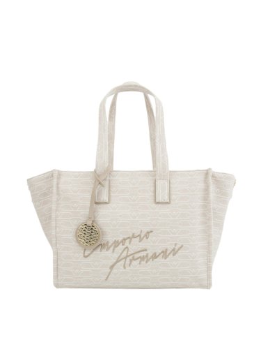 Женская сумка с ручками EMPORIO ARMANI SHOPPING BAG AVORIO