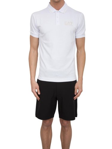 Чоловіче поло EA7 EMPORIO ARMANI POLO SHIRT BIANCO
