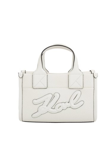 Женская сумка с ручками K.LAGERFELD  k/skuare sm tote grainy BIANCO