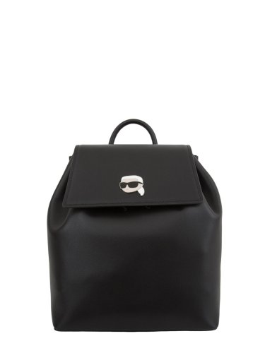 Женский рюкзак K.LAGERFELD k/ikonik 2.0 leather fl bp pin NERO