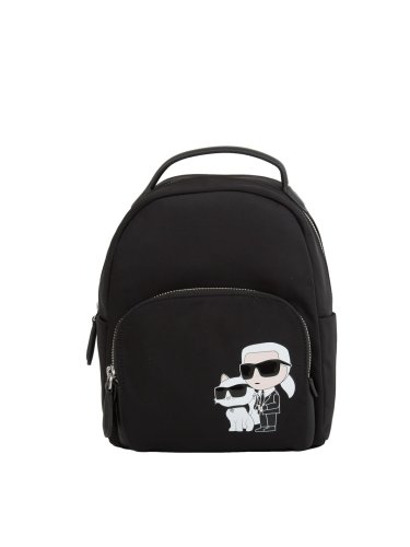 Женский рюкзак K.LAGERFELD k/ikonik 2.0 nylon sm backpack NERO