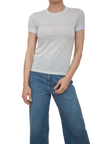 Женская футболка  PATRIZIA PEPE MAGLIA/KNIT ARGENTO