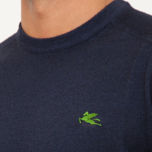 Чоловічий светр ETRO C-NECK BLU