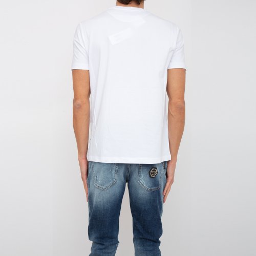 Чоловіча футболка BIKKEMBERGS MAGLIETTA BIANCO
