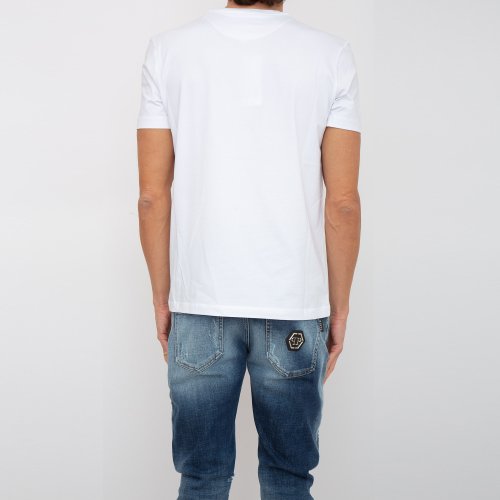 Чоловіча футболка BIKKEMBERGS MAGLIETTA BIANCO
