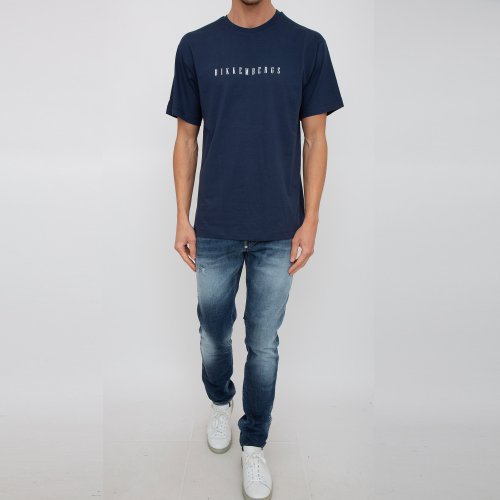 Чоловіча футболка BIKKEMBERGS MAGLIETTA BLU