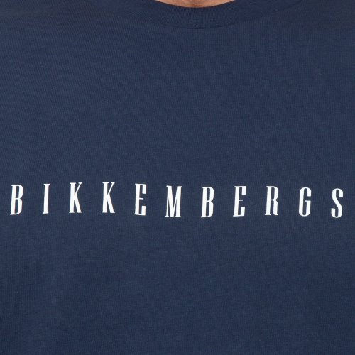 Чоловіча футболка BIKKEMBERGS MAGLIETTA BLU