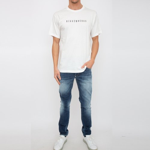Чоловіча футболка BIKKEMBERGS MAGLIETTA BIANCO
