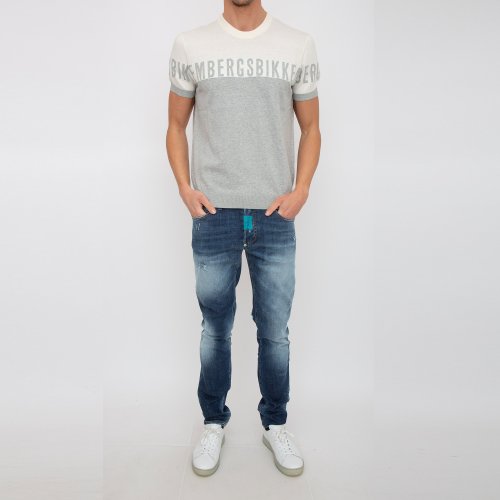 Мужской свитер BIKKEMBERGS MAGLIA GRIGIO