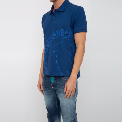 Мужское поло BIKKEMBERGS POLO BLU
