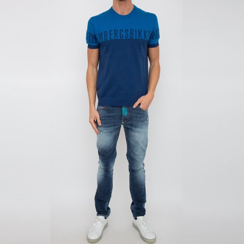 Чоловічий светр BIKKEMBERGS MAGLIA BLU