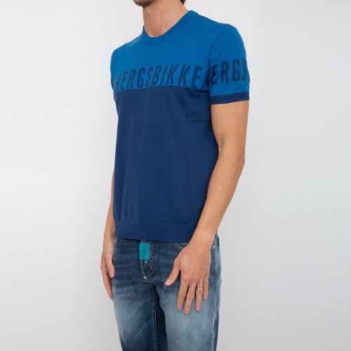 Чоловічий светр BIKKEMBERGS MAGLIA BLU