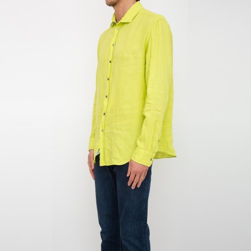 Мужская рубашка с длинным рукавом EMPORIO ARMANI SHIRT VERDE