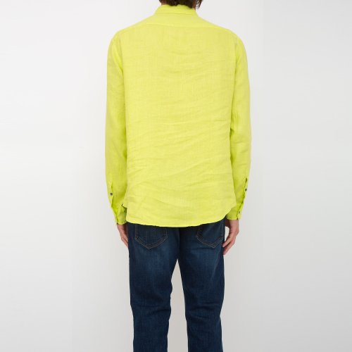Мужская рубашка с длинным рукавом EMPORIO ARMANI SHIRT VERDE
