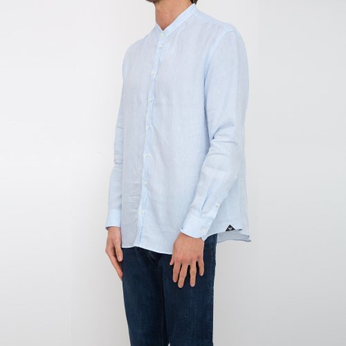 Чоловіча сорочка з довгим рукавом EMPORIO ARMANI SHIRT CELESTE
