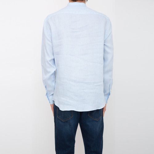 Чоловіча сорочка з довгим рукавом EMPORIO ARMANI SHIRT CELESTE