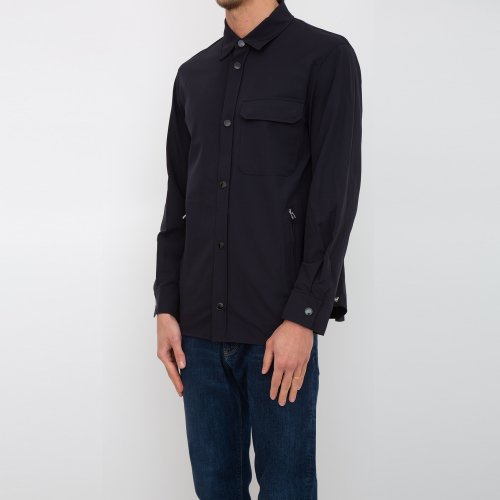Чоловіча сорочка з довгим рукавом EMPORIO ARMANI CAMICIA BLU