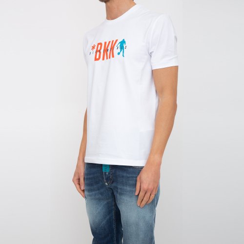 Чоловіча футболка BIKKEMBERGS MAGLIETTA BIANCO