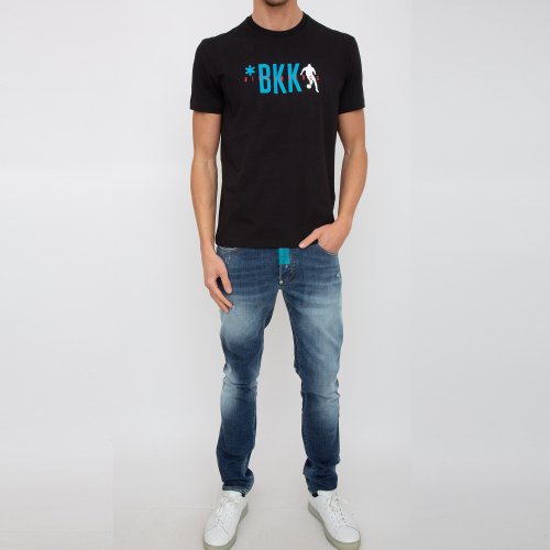 Чоловіча футболка BIKKEMBERGS MAGLIETTA NERO