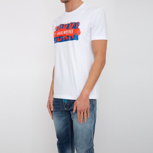 Чоловіча футболка BIKKEMBERGS MAGLIETTA BIANCO