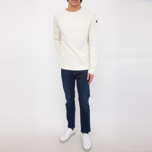 Чоловічий светр PAUL&SHARK GIROCOLLO IN LANA BIANCO