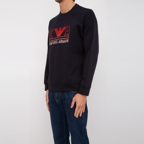 Мужская толстовка EMPORIO ARMANI FELPA BLU