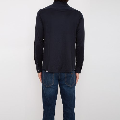 Чоловіча сорочка з довгим рукавом EMPORIO ARMANI CAMICIA BLU