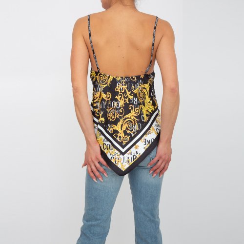 Женский топик VERSACE JEANS COUTURE TOP-CORPETTI NERO