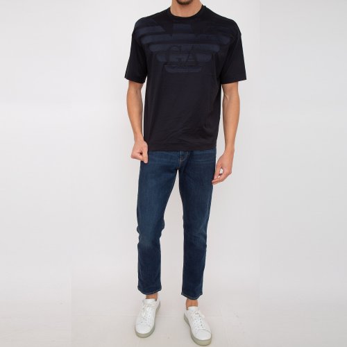Мужская футболка EMPORIO ARMANI T-SHIRT BLU