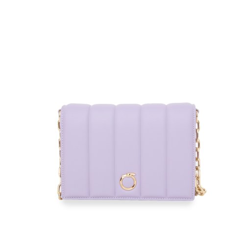 Жіноча кросбоді TRUSSARDI DUNE CROSSBODY SM QUILTED SMOOTH FAUX LEATHER LILLA
