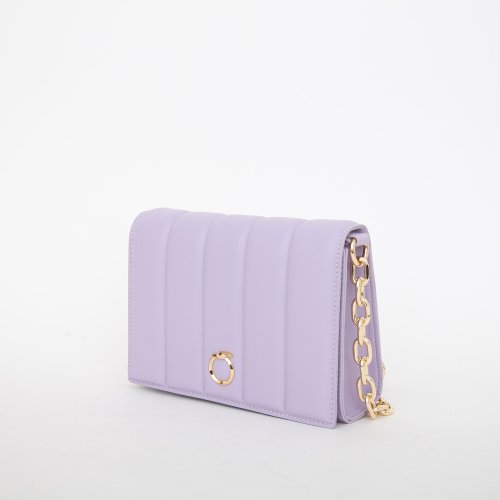 Жіноча кросбоді TRUSSARDI DUNE CROSSBODY SM QUILTED SMOOTH FAUX LEATHER LILLA