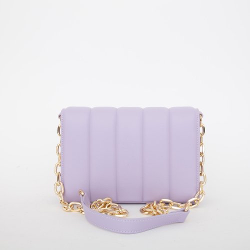 Жіноча кросбоді TRUSSARDI DUNE CROSSBODY SM QUILTED SMOOTH FAUX LEATHER LILLA