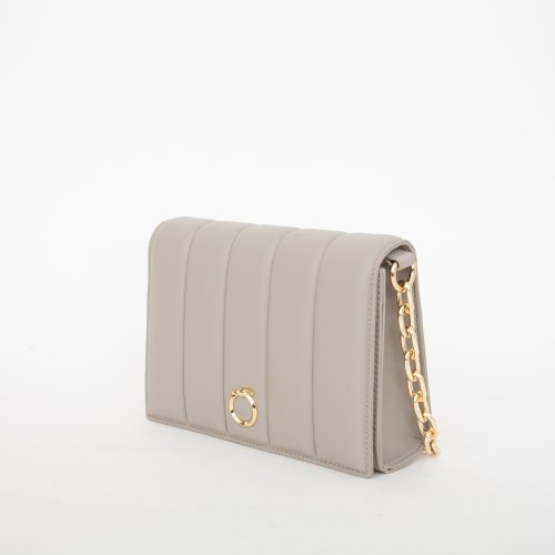 Жіноча кросбоді TRUSSARDI DUNE CROSSBODY SM QUILTED SMOOTH FAUX LEATHER GRIGIO
