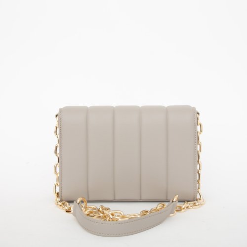 Жіноча кросбоді TRUSSARDI DUNE CROSSBODY SM QUILTED SMOOTH FAUX LEATHER GRIGIO