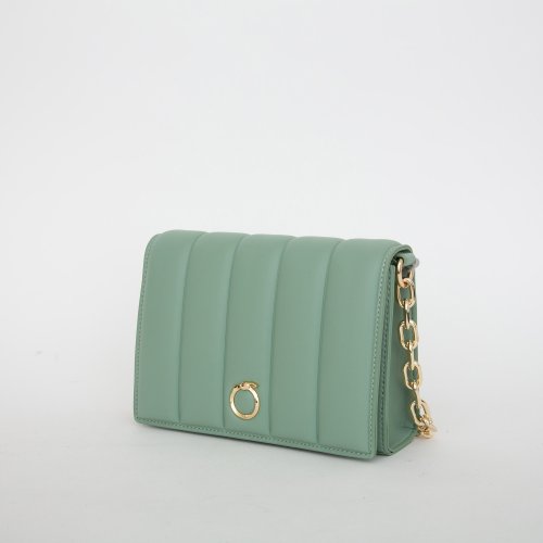 Жіноча кросбоді TRUSSARDI DUNE CROSSBODY SM QUILTED SMOOTH FAUX LEATHER VERDE