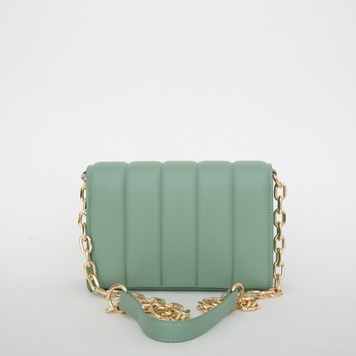 Жіноча кросбоді TRUSSARDI DUNE CROSSBODY SM QUILTED SMOOTH FAUX LEATHER VERDE