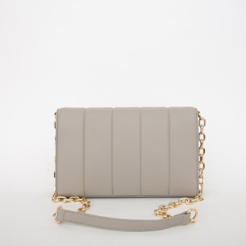 Жіноча кросбоді TRUSSARDI DUNE CROSSBODY MD QUILTED SMOOTH FAUX LEATHER GRIGIO