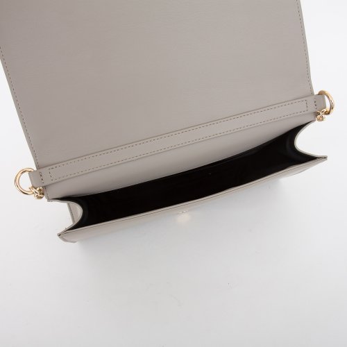 Жіноча кросбоді TRUSSARDI DUNE CROSSBODY MD QUILTED SMOOTH FAUX LEATHER GRIGIO