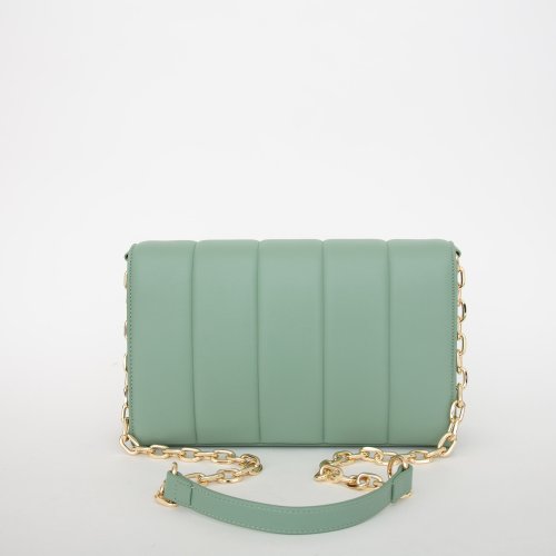 Жіноча кросбоді TRUSSARDI  DUNE CROSSBODY MD QUILTED SMOOTH FAUX LEATHER VERDE
