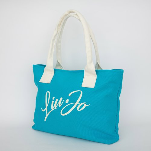 Женская сумка с ручками LIU JO SHOPPING CANVAS CELESTE
