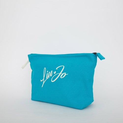 Женский клатч LIU JO BEAUTY M CANVAS LOGO CELESTE