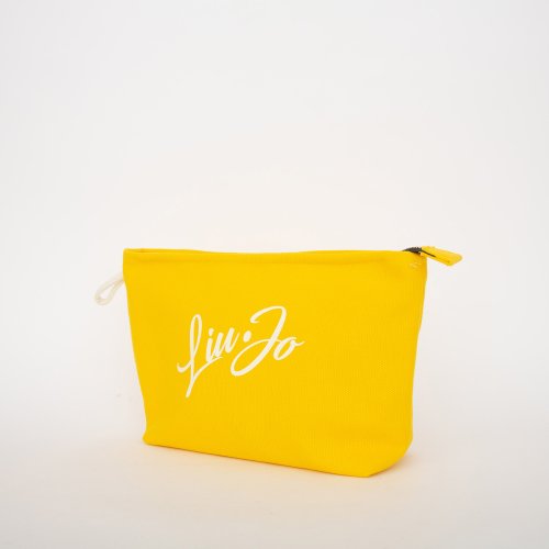 Жіночий клатч LIU JO  BEAUTY M CANVAS LOGO GIALLO