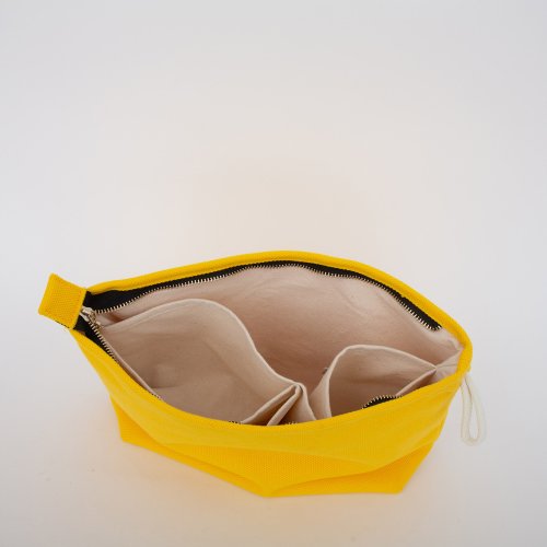 Жіночий клатч LIU JO  BEAUTY M CANVAS LOGO GIALLO