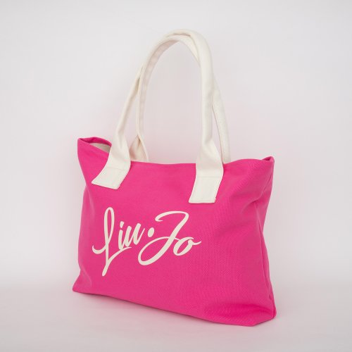 Женская сумка с ручками LIU JO SHOPPING CANVAS FUXIA